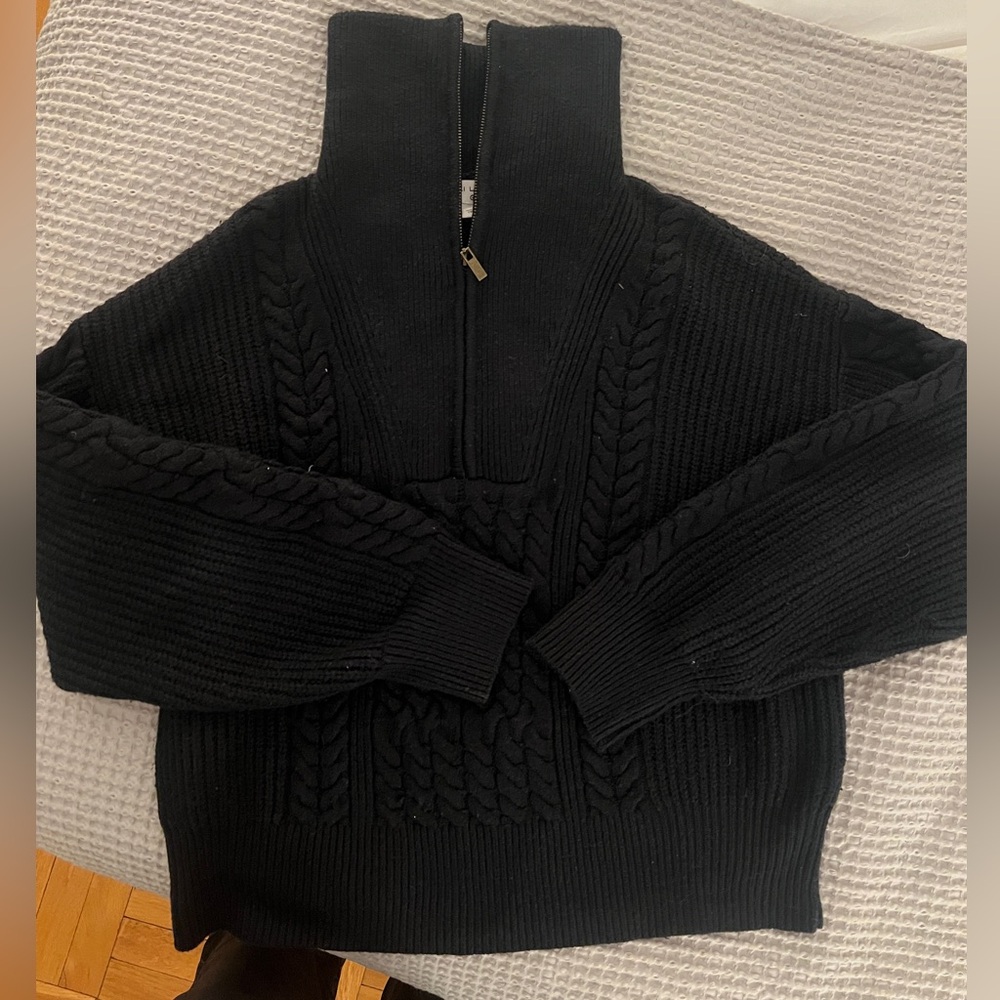 Nili Lotan x Target Quarter Zip cable Knit Sweater size M